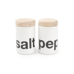 Peper -en zoutstel Salt & Pepper White Loft keramiek wit