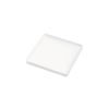 Vierkante glasonderzetter silicone wit