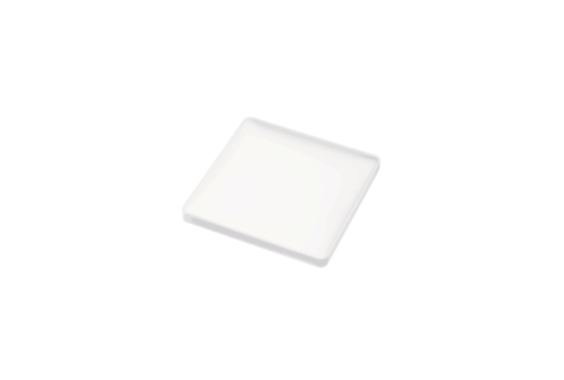 Vierkante glasonderzetter silicone wit